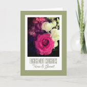 Naar het paar! Aangepaste Verloving Congrats Kaart (Voorkant)