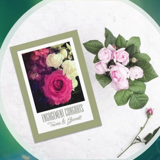 Naar het paar! Aangepaste Verloving Congrats Kaart