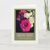 Naar het paar! Aangepaste Verloving Congrats Kaart (Voorkant)