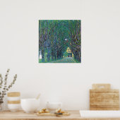 Naar het park door Gustav Klimt Poster (Keuken)