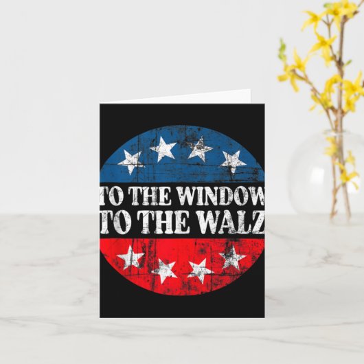 Naar het raam naar de wals Kamala Harris B naar he Kaart (Gele Bloem)