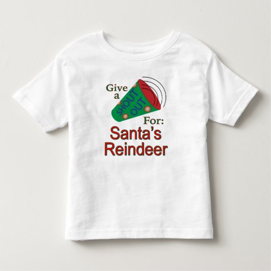 Naar het rendiertje van de Kerstman Kinder Shirts (Voorkant)
