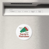 Naar het rendiertje van de Kerstman Magneet (Insitu (Vaatwasser))