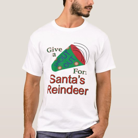 Naar het rendiertje van de Kerstman T-shirt (Voorkant)