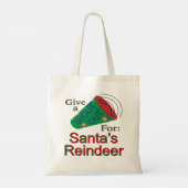 Naar het rendiertje van de Kerstman Tote Bag (Achterkant)