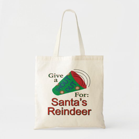 Naar het rendiertje van de Kerstman Tote Bag (Voorkant)