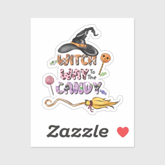 Naar het Snoep Sticker (Vel)