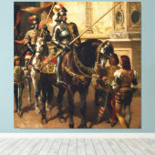 Naar het steekspel door Cesare Detti Canvas Afdruk (Insitu (Houten vloer))
