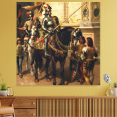 Naar het steekspel door Cesare Detti Canvas Afdruk (Insitu (Woonkamer))
