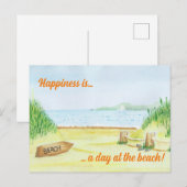 Naar het strand Briefkaart (Voorkant / Achterkant)