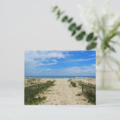 Naar het strand briefkaart (Staand voorkant)