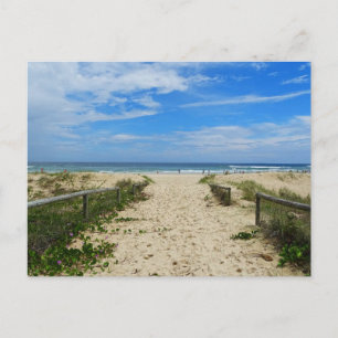 Naar het strand briefkaart