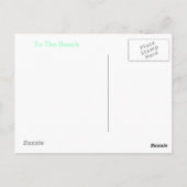 Naar het strand briefkaart (Achterkant)