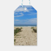 Naar het strand cadeaulabel (Achterkant)