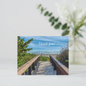 Naar het strand dank je briefkaart (Staand voorkant)