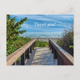 Naar het strand dank je briefkaart