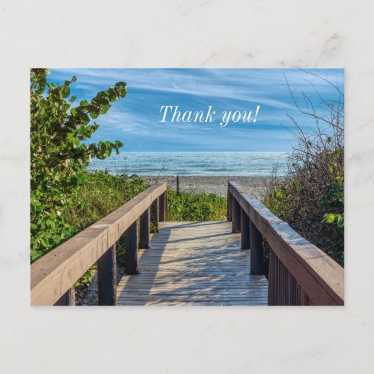 Naar het strand dank je briefkaart (Voorkant)