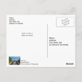 Naar het strand dat aan je denkt briefkaart (Achterkant)