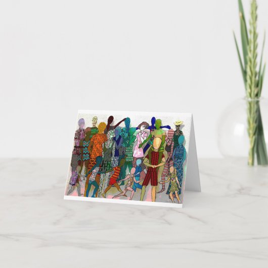 Naar het strand gaan is een briefkaart voor leuke  (Voorkant)