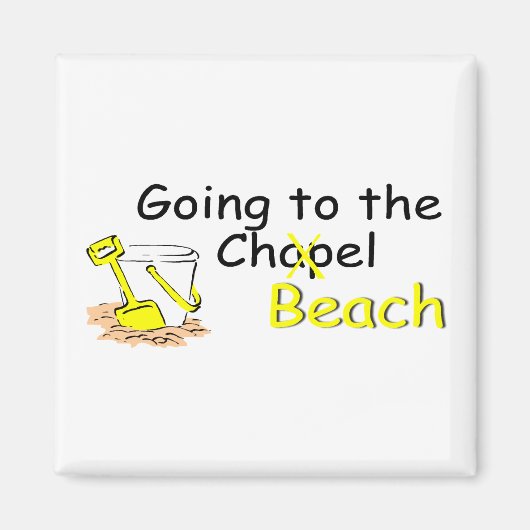 Naar het strand gaan (per spoor) magneet (Voorkant)