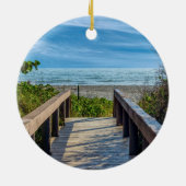 Naar het strand keramisch ornament (Achterkant)