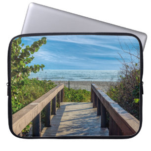 Naar het strand laptop sleeve