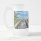 Naar het strand matglas bierpul (Links)