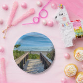 Naar het strand papieren bordje (Feest)