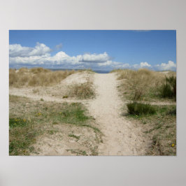 Naar het strand poster