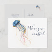 Naar het strand Verandering van adres Bewegende Aa Briefkaart (Voorkant / Achterkant)