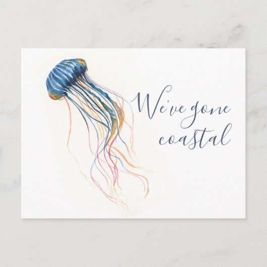 Naar het strand Verandering van adres Bewegende Aa Briefkaart (Voorkant)