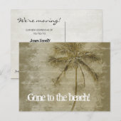 Naar het strand. Wijziging van de Briefkaarten Adr (Voorkant / Achterkant)