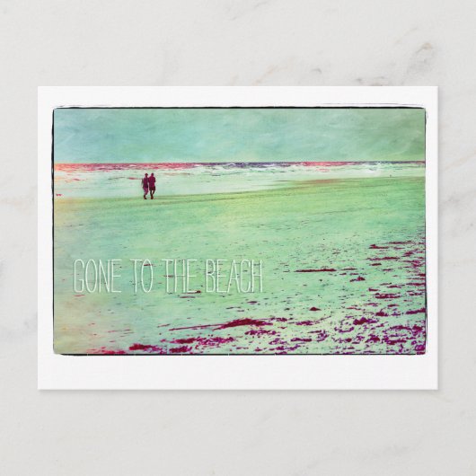 Naar het strand. Wijziging van de Briefkaarten Adr (Voorkant)