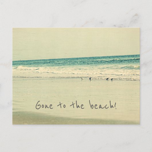 Naar het strand. Wijziging van de Briefkaarten Adr (Voorkant)