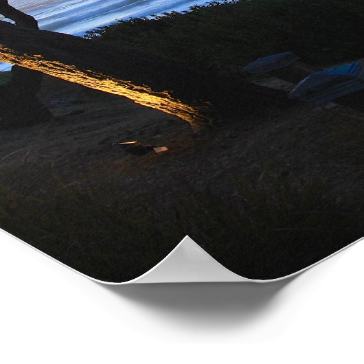 Naar het strand, Zonnetijd, Cliff Poster (Hoek)