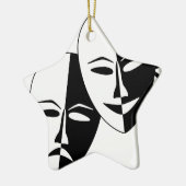 Naar het theater. keramisch ornament (Links)