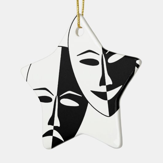 Naar het theater. keramisch ornament (Links)