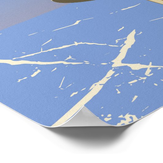 Naar het toekomstige  sci-fi-poster vliegen poster (Hoek)