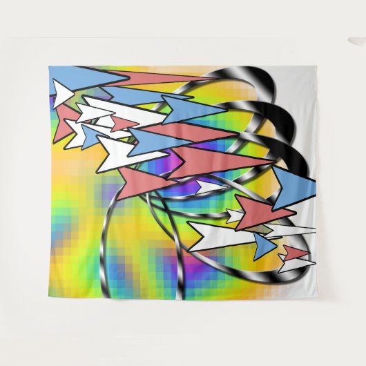 Naar het toekomstige tapijt wandkleed (Voorkant (horizontaal))