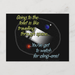 Naar het toilet gaan is alsof je door... briefkaart
