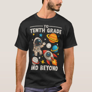 Naar het tweede jaar en verder astronaut grappig t t-shirt