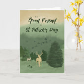 Naar het Vriend St. Patrick's Day Landscape met De Kaart (Gele Bloem)