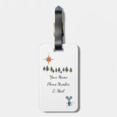 Naar het Wereld Acrylische Bagagelabel (Achterkant verticaal)