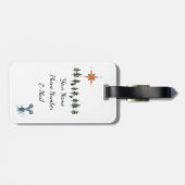 Naar het Wereld Acrylische Bagagelabel (Achterkant horizontaal)