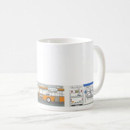 Naar het werk, ik roep koffiemok (Voorkant rechts)