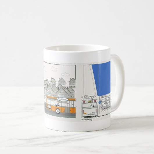 Naar het werk, ik roep koffiemok (Voorkant rechts)