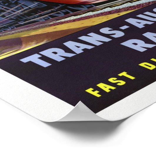 Naar het West Australia Railway Travel Poster (Hoek)