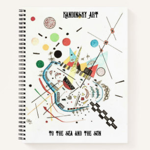 Naar het Zee en de zon door Kandinsky gepersonalis Notitieboek