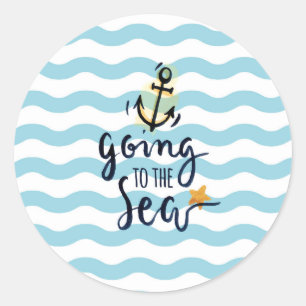Naar het Zee - Nautisch Anker Sticker