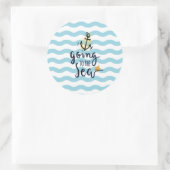 Naar het Zee - Nautisch Anker Sticker (Tas)